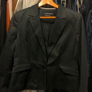 Club Monaco- classic single-button black blazer, size 10